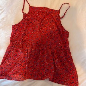 Red tank top